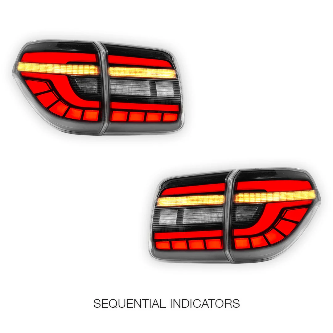 Nissan Patrol Y62 (2012 - 2019) Smoked Sequential Full LED Tail Lights LH + RH - Image 3