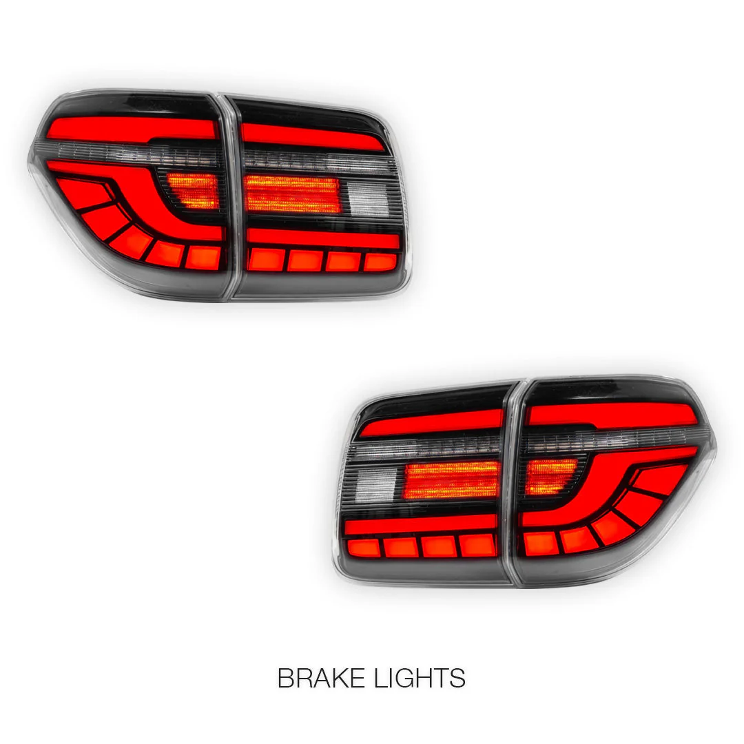 Nissan Patrol Y62 (2012 - 2019) Smoked Sequential Full LED Tail Lights LH + RH - Image 4