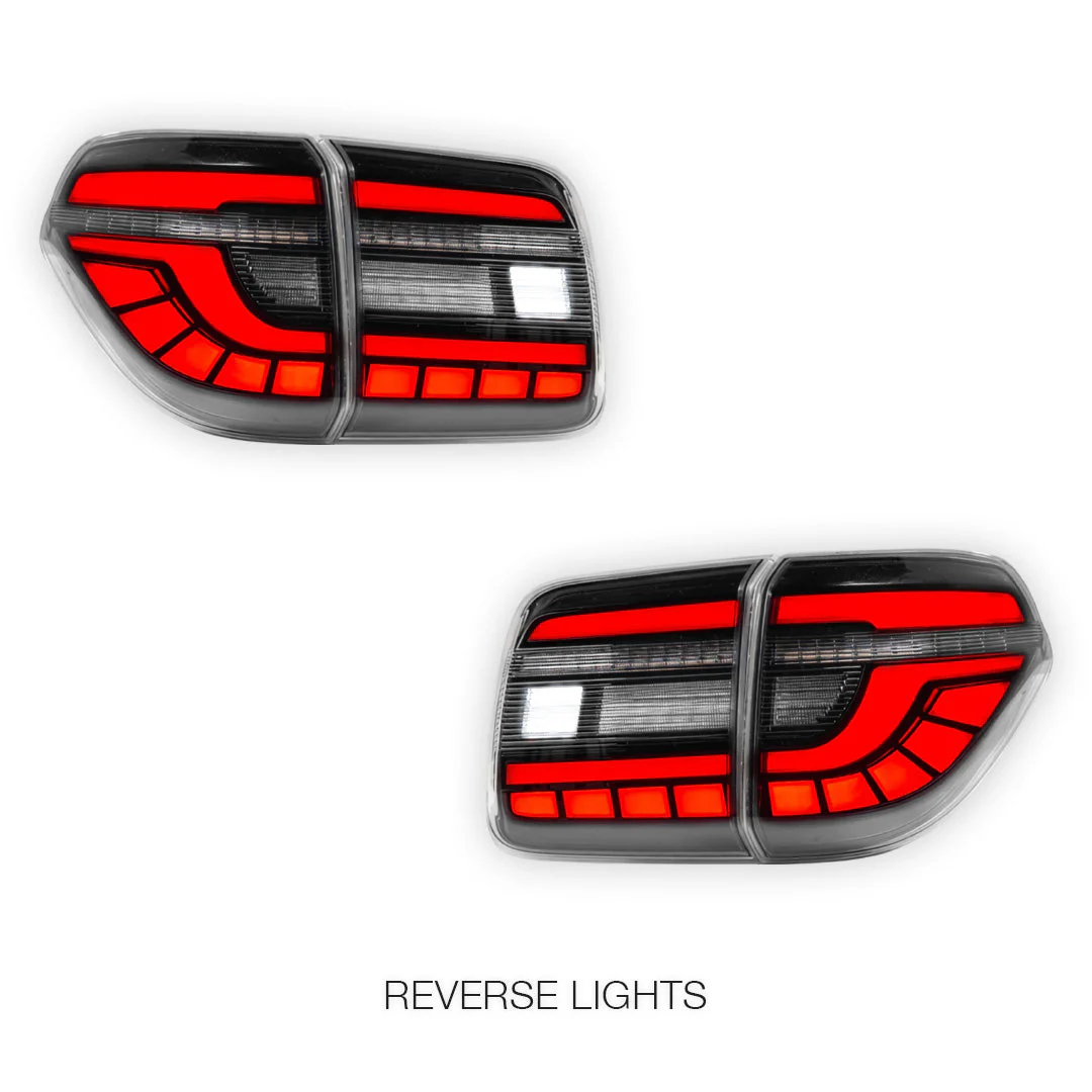 Nissan Patrol Y62 (2012 - 2019) Smoked Sequential Full LED Tail Lights LH + RH - Image 5