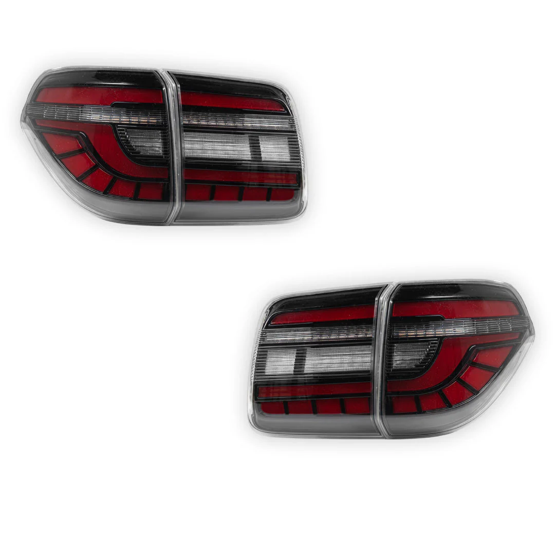 Nissan Patrol Y62 (2012 - 2019) Smoked Sequential Full LED Tail Lights LH + RH - Image 6