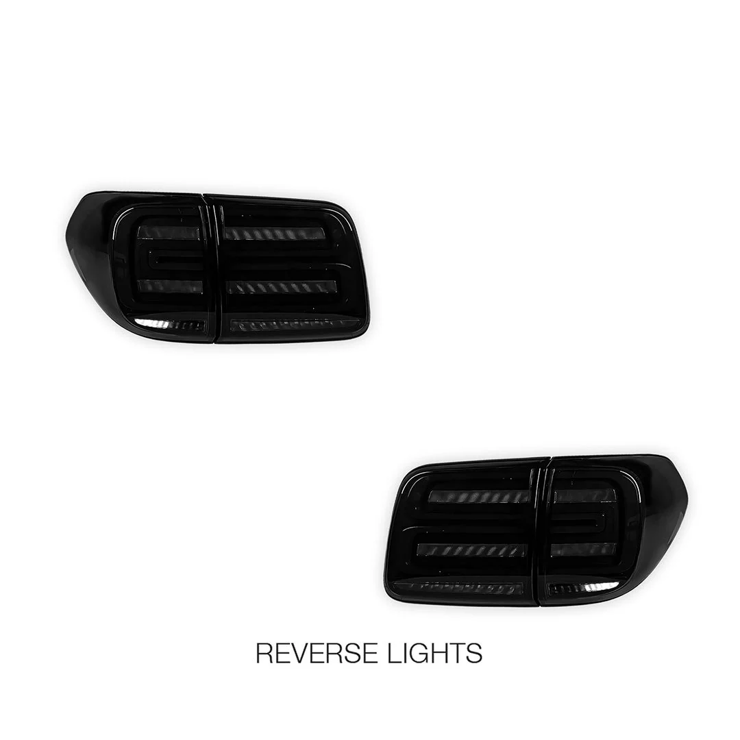 Nissan Patrol Y62 Wagon (2012 - 2019) Sequential Smoked Full LED Tail Lights LH + RH - Image 5