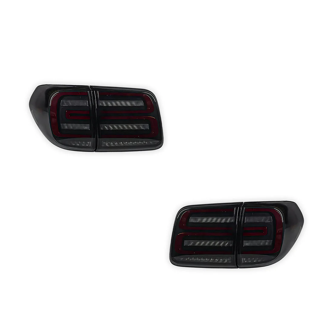 Nissan Patrol Y62 Wagon (2012 - 2019) Sequential Smoked Full LED Tail Lights LH + RH - Image 6