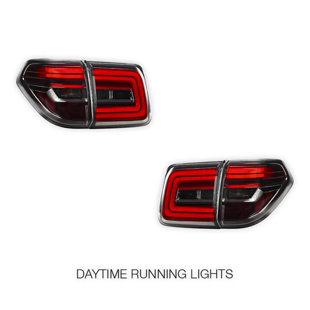Nissan Patrol Y62 Wagon (2012 - 2022) Nismo Style Smoked Tail Lights LH + RH - Image 2