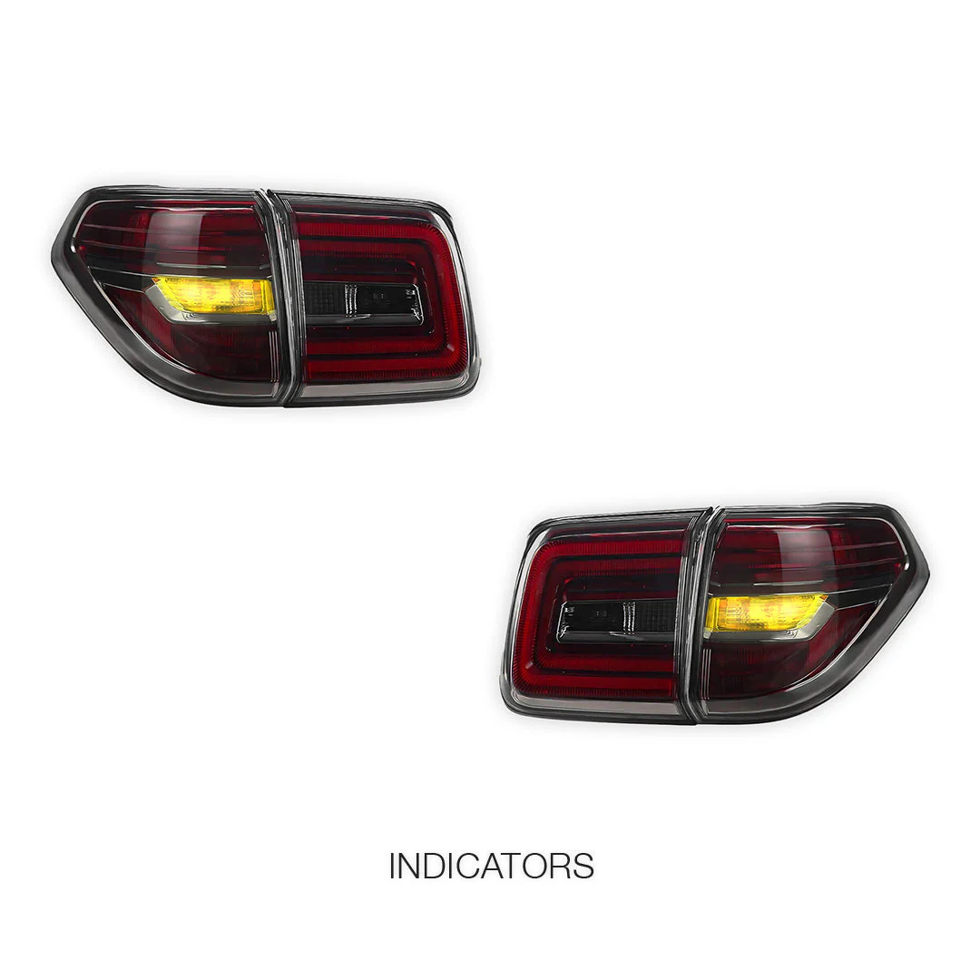 Nissan Patrol Y62 Wagon (2012 - 2022) Nismo Style Smoked Tail Lights LH + RH - Image 4
