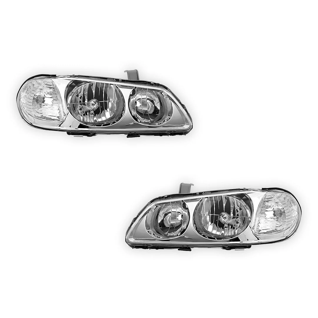 Nissan Pulsar N16 (2003 - 2006) Headlights LH + RH - Image 2