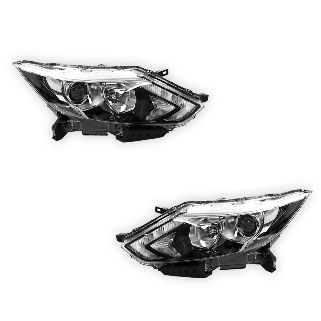 Nissan Qashqai J11 Series 1 (2014 - 2017) Genuine Headlights LH + RH - Image 2