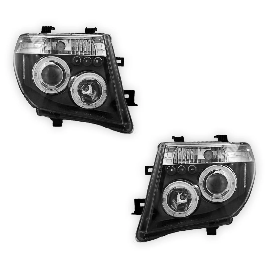 Nissan R51 Pathfinder Wagon (2005 - 2012) Halo Angel Eyes Headlights LH + RH - Image 3