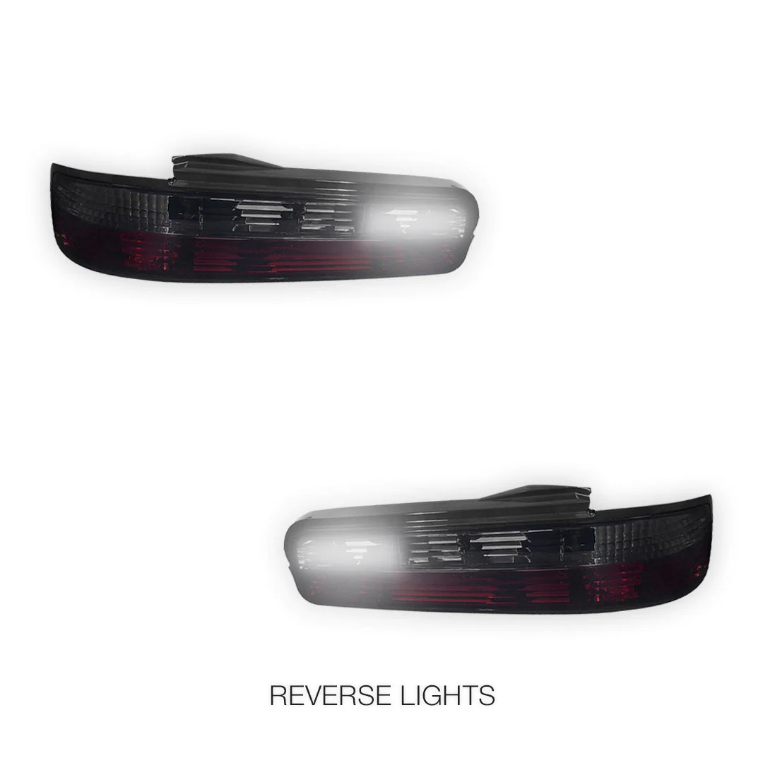 Nissan Silvia S13 (1988 - 1993) JDM Smoked Red Halogen Tail Lights LH + RH - Image 5