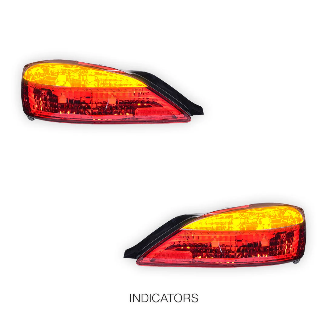 Nissan Silvia S15 (1999 - 2001) Crystal Eye Clear Red LED Tail Lights LH + RH - Image 3