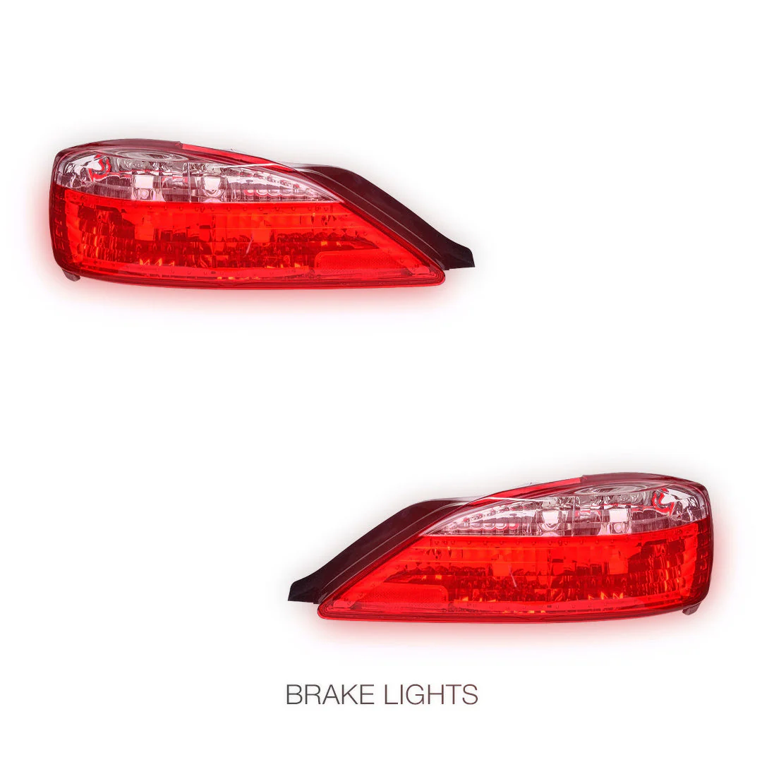 Nissan Silvia S15 (1999 - 2001) Crystal Eye Clear Red LED Tail Lights LH + RH - Image 4