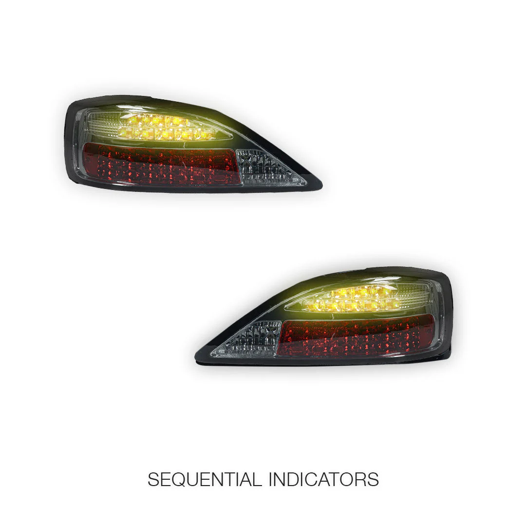 Nissan Silvia S15 (1999 - 2001) YASHIO Factory Smoked Sequential LED Tail Lights LH + RH - Image 4