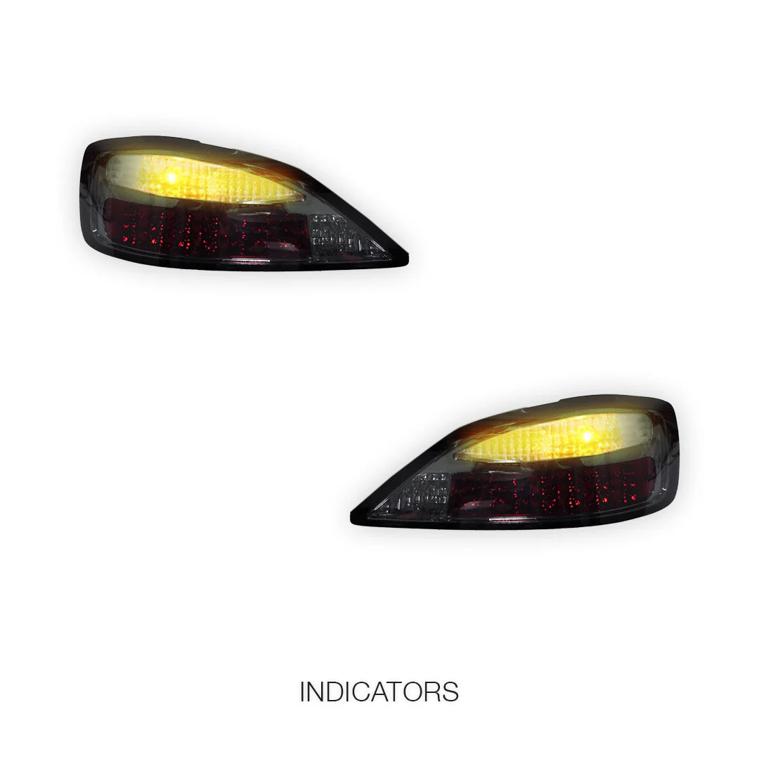 Nissan Silvia S15 (1999 - 2001) YOSHIO Style Smoked LED Tail Lights LH + RH - Image 4