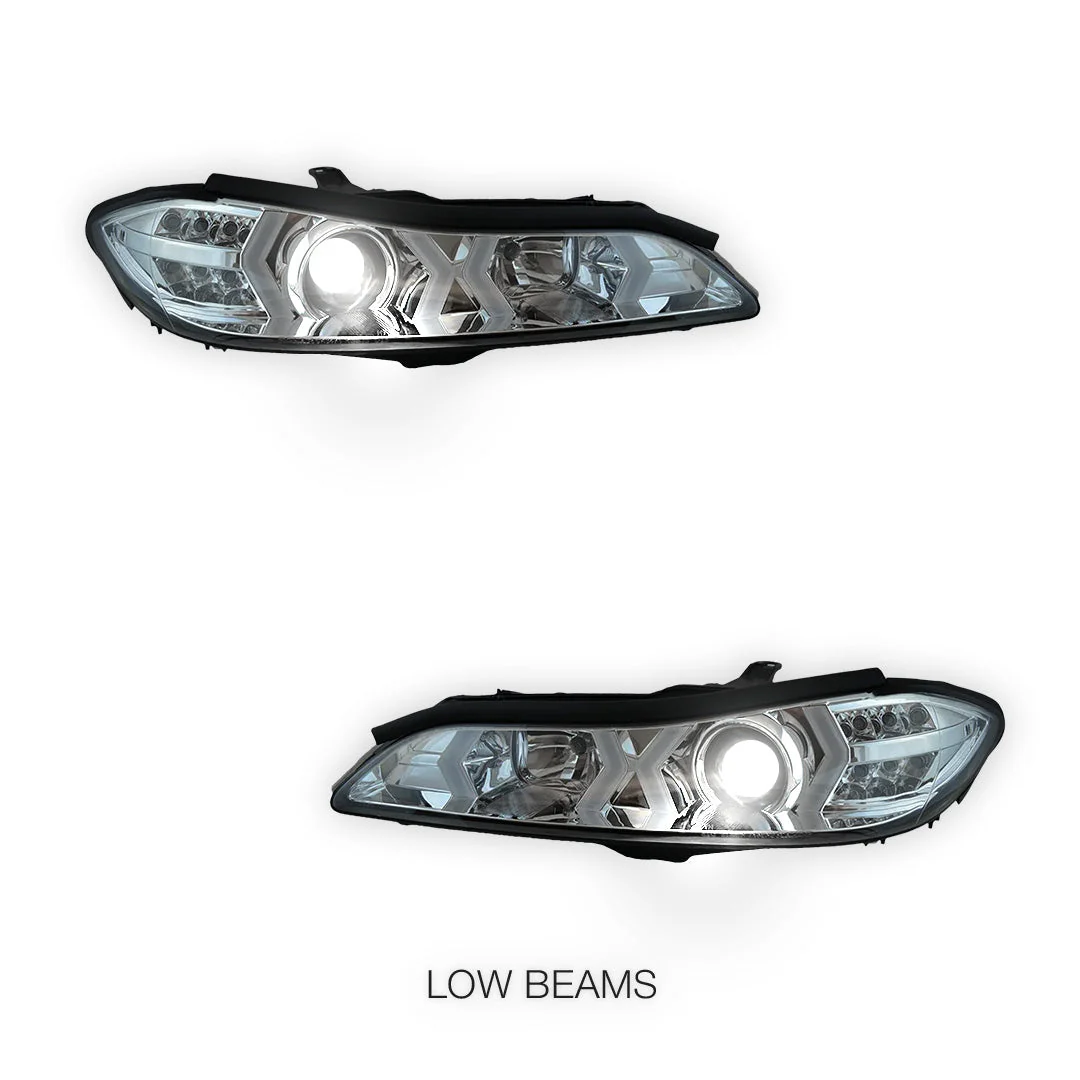 Nissan Silvia S15 (1999 - 2002) LED 3D DRL Bar Projector Headlights LH + RH - Image 10