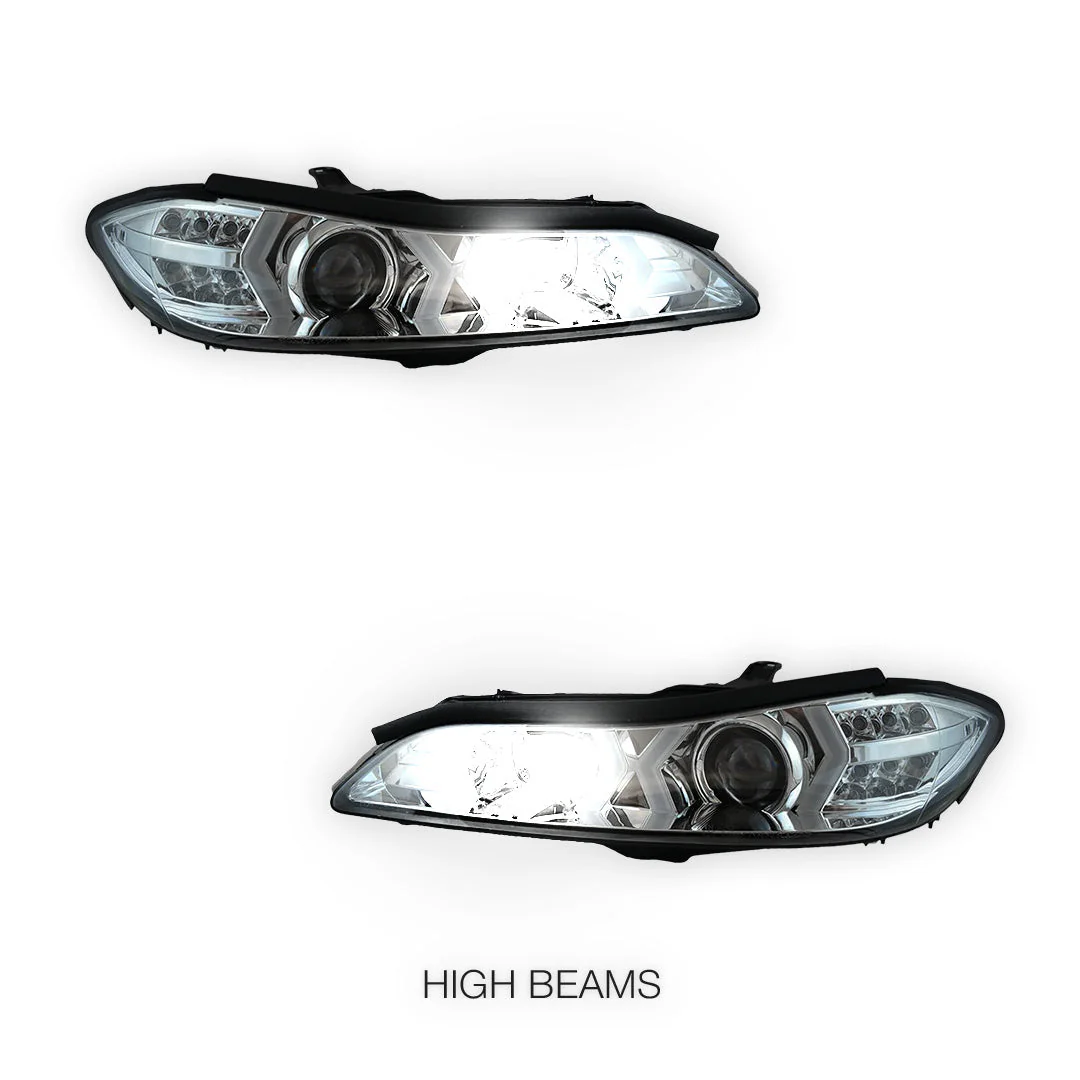 Nissan Silvia S15 (1999 - 2002) LED 3D DRL Bar Projector Headlights LH + RH - Image 11