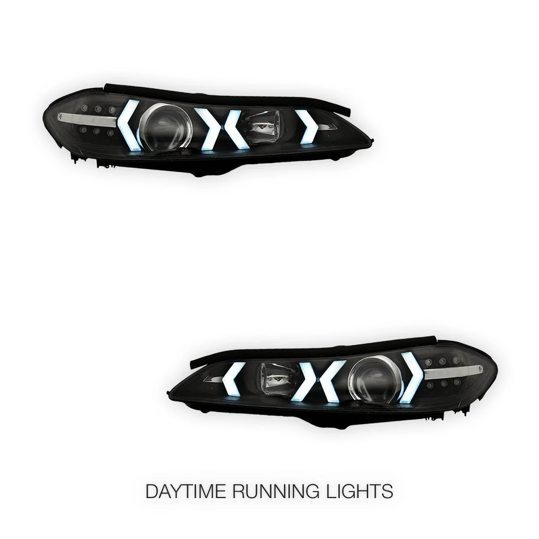 Nissan Silvia S15 (1999 - 2002) LED 3D DRL Bar Projector Headlights LH + RH - Image 2