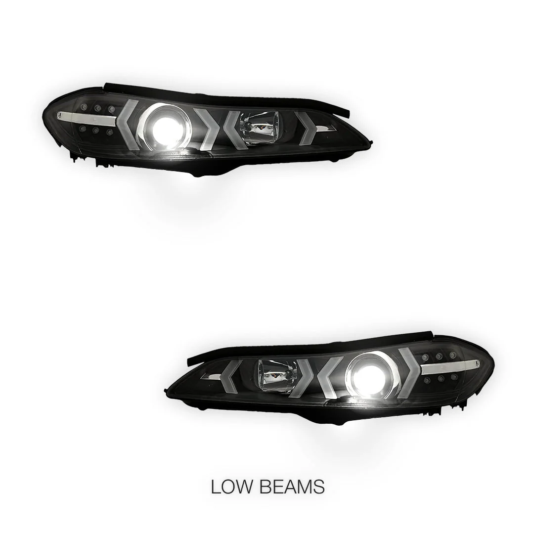 Nissan Silvia S15 (1999 - 2002) LED 3D DRL Bar Projector Headlights LH + RH - Image 4