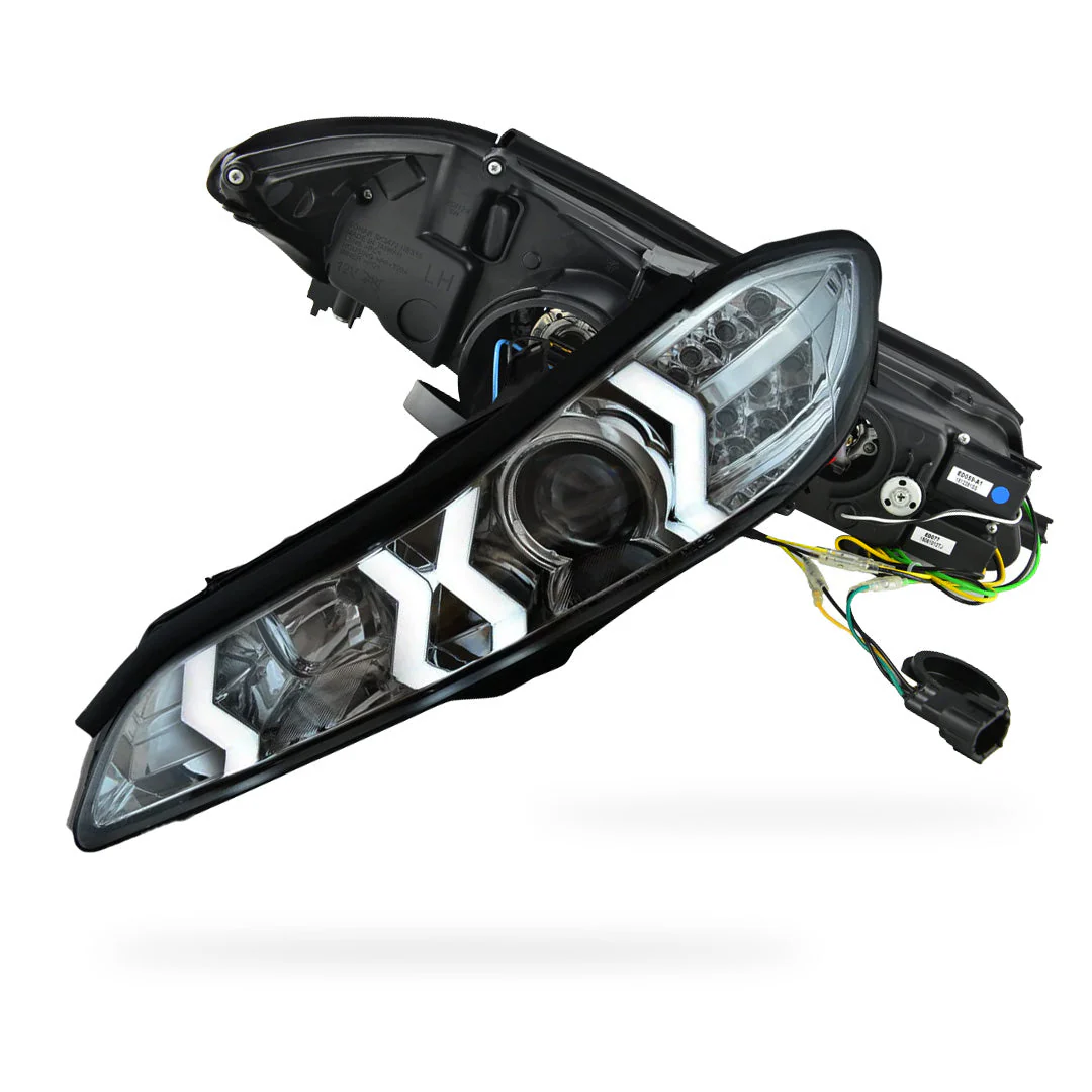 Nissan Silvia S15 (1999 - 2002) LED 3D DRL Bar Projector Headlights LH + RH - Image 7