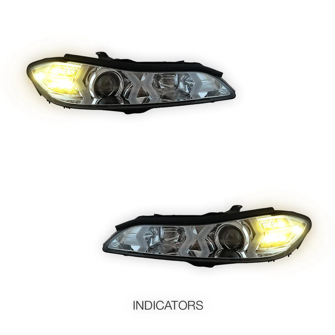 Nissan Silvia S15 (1999 - 2002) LED 3D DRL Bar Projector Headlights LH + RH - Image 9