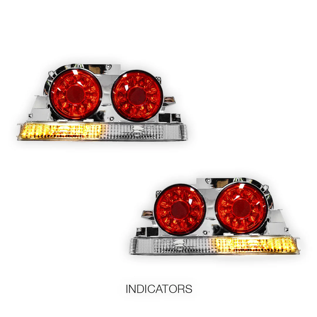Nissan Skyline R33 (1993 - 1998) LED Tail Lights LH + RH - Image 3