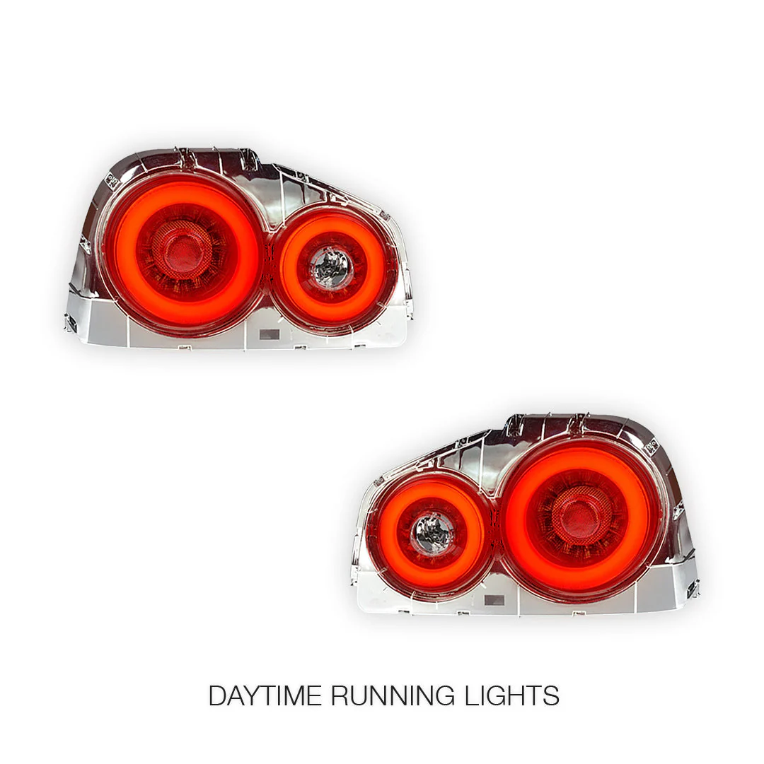Nissan Skyline R34 (1998 - 2002) GTR Style 3D LED Stripe Tail Lights LH + RH - Image 2