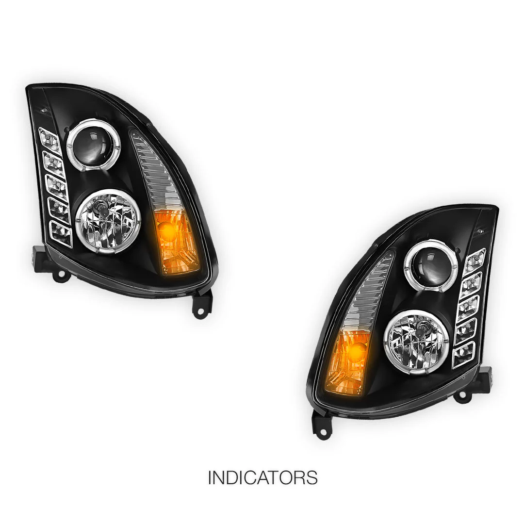 Nissan Skyline V35 (2001- 2006) LED DRL Projector Headlights LH + RH - Image 10