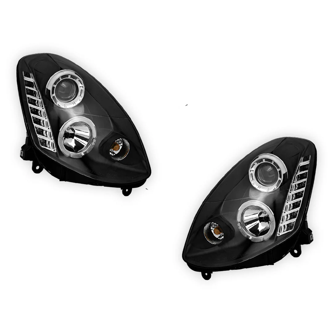Nissan Skyline V35 (2001- 2006) LED DRL Projector Headlights LH + RH - Image 2