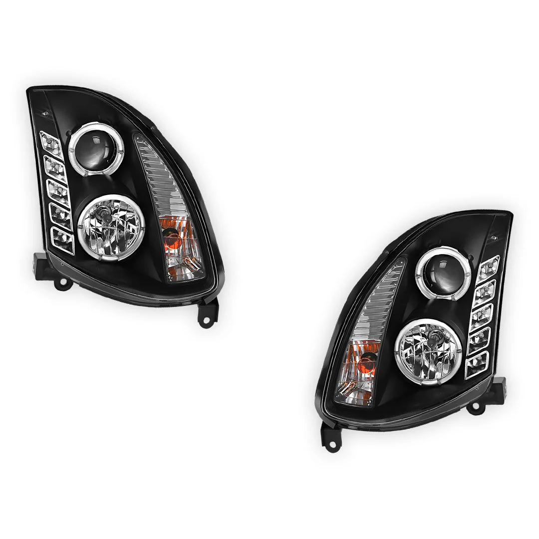 Nissan Skyline V35 (2001- 2006) LED DRL Projector Headlights LH + RH - Image 8