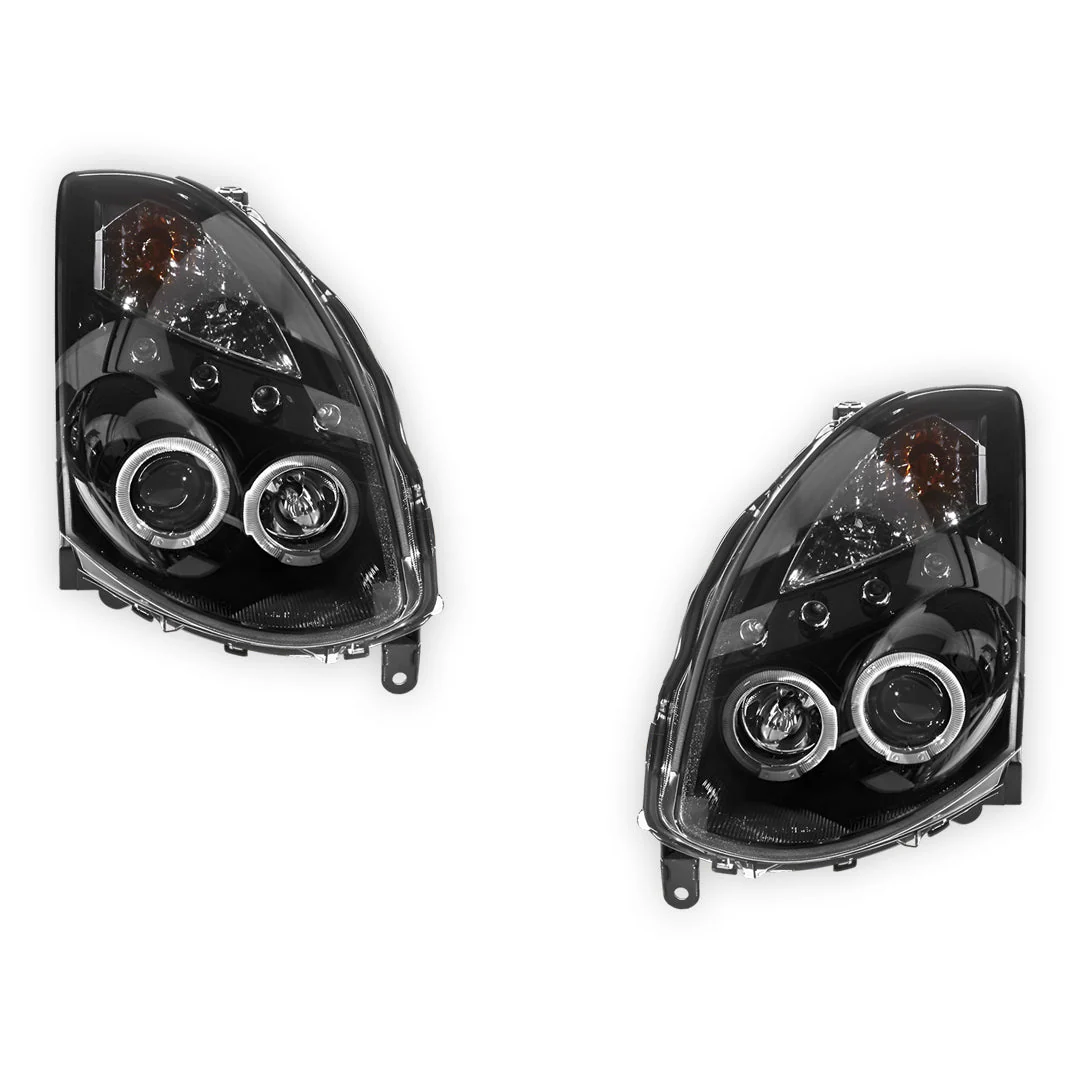 Nissan Skyline V35 (2003- 2008) LED DRL Angel-Eyes Projector Headlights LH + RH - Image 2
