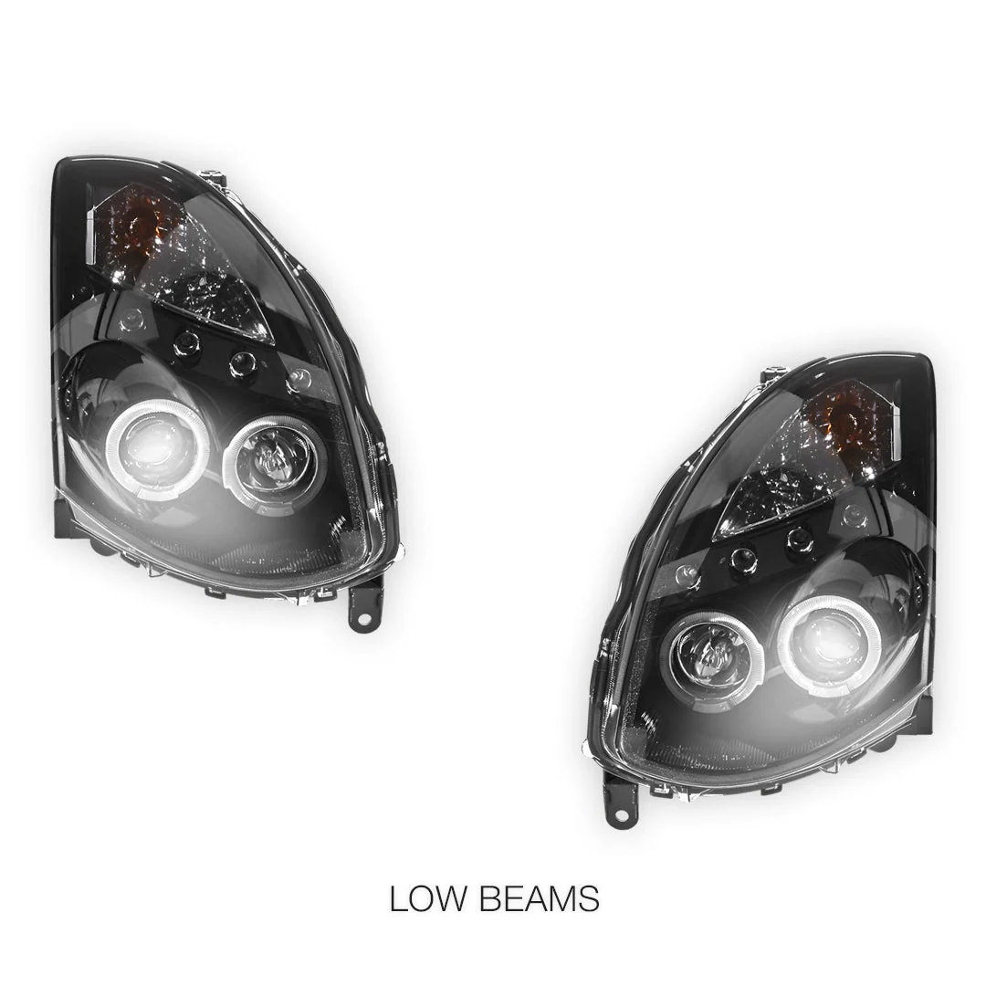 Nissan Skyline V35 (2003- 2008) LED DRL Angel-Eyes Projector Headlights LH + RH - Image 5
