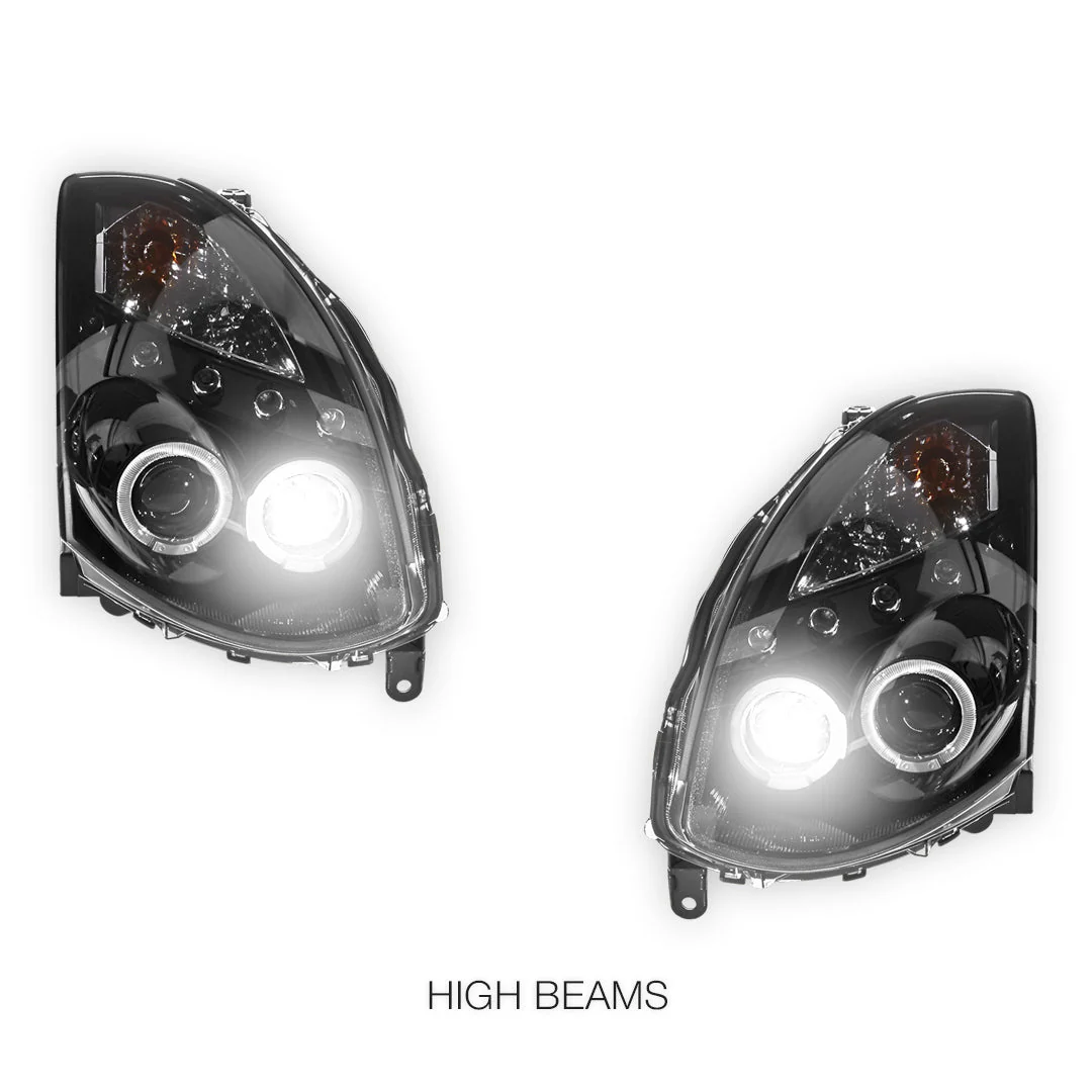 Nissan Skyline V35 (2003- 2008) LED DRL Angel-Eyes Projector Headlights LH + RH - Image 6
