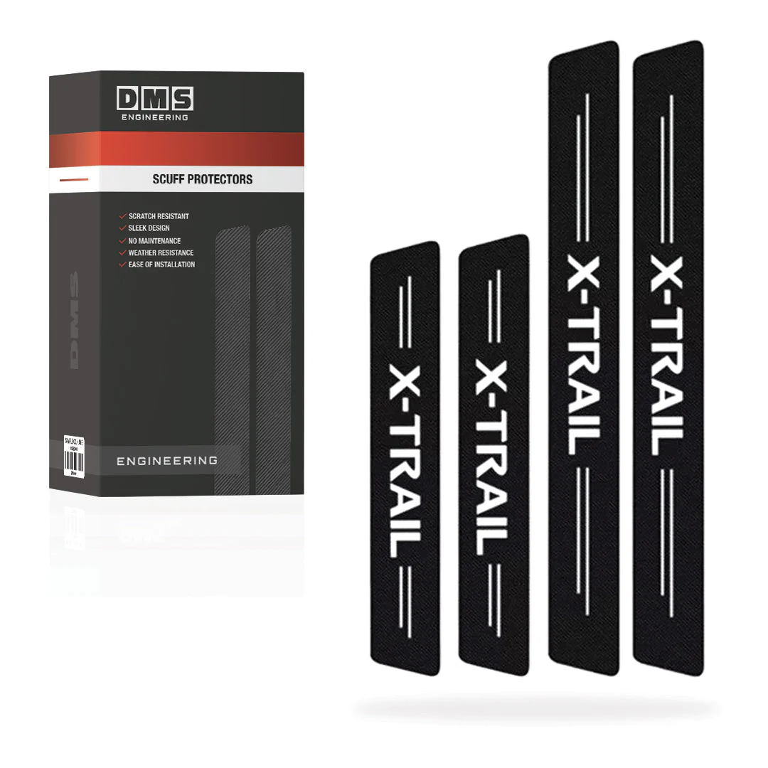 Nissan X-Trail Door Sill Anti-Scratch Scuff Protectors Complete Set - Image 3