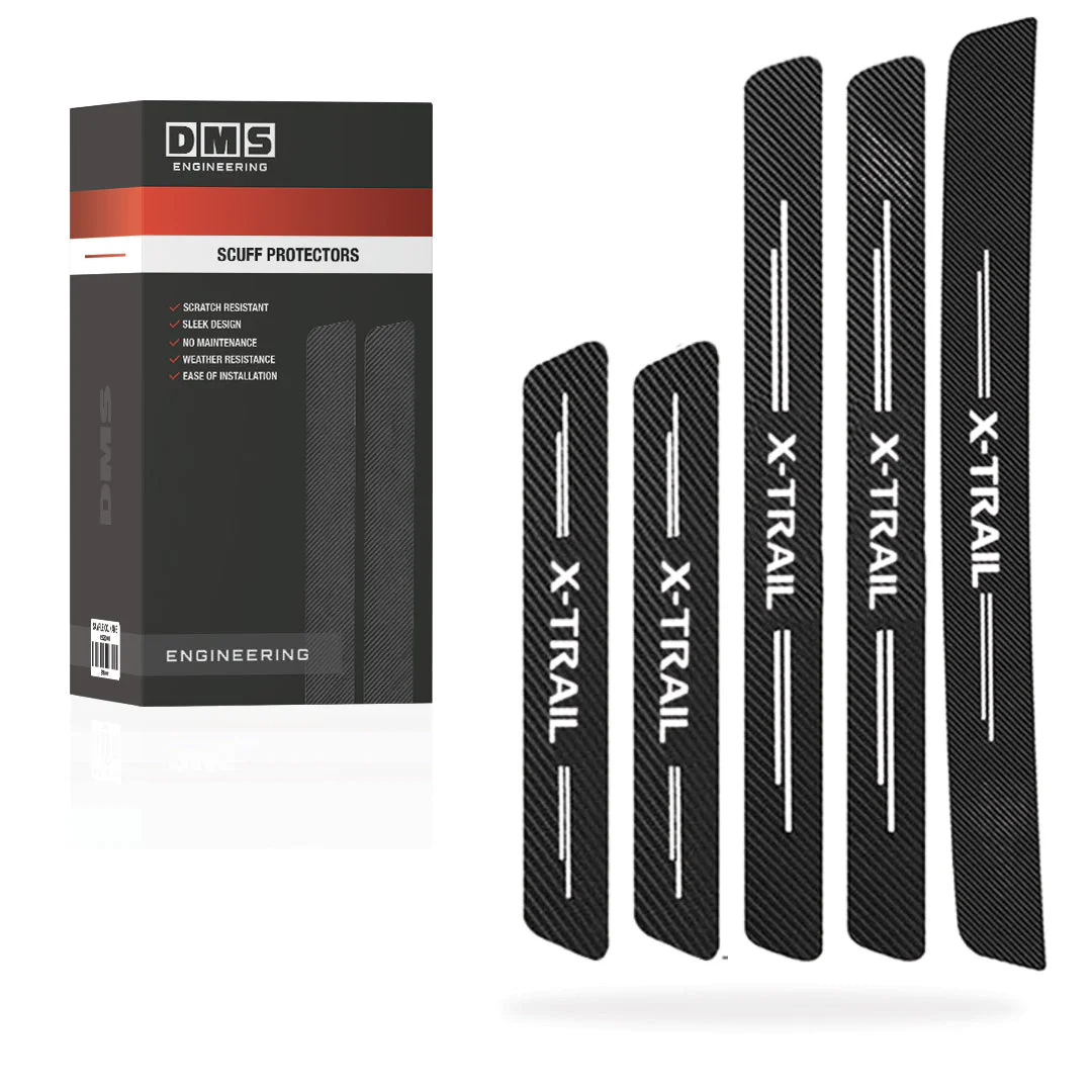 Nissan X-Trail Door Sill Anti-Scratch Scuff Protectors Complete Set - Image 4