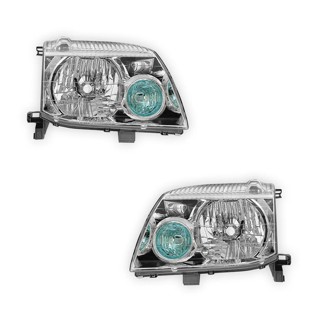 Nissan X-Trail T30 (2001 - 2007) Chrome OEM Style Headlights LH + RH - Image 2