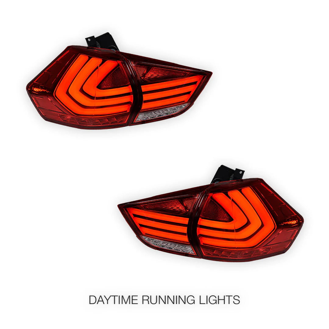 Nissan X-Trail T32 (2014 - 2017) Full Red LED 3D Stripe Bar Tail Lights LH + RH - Image 2