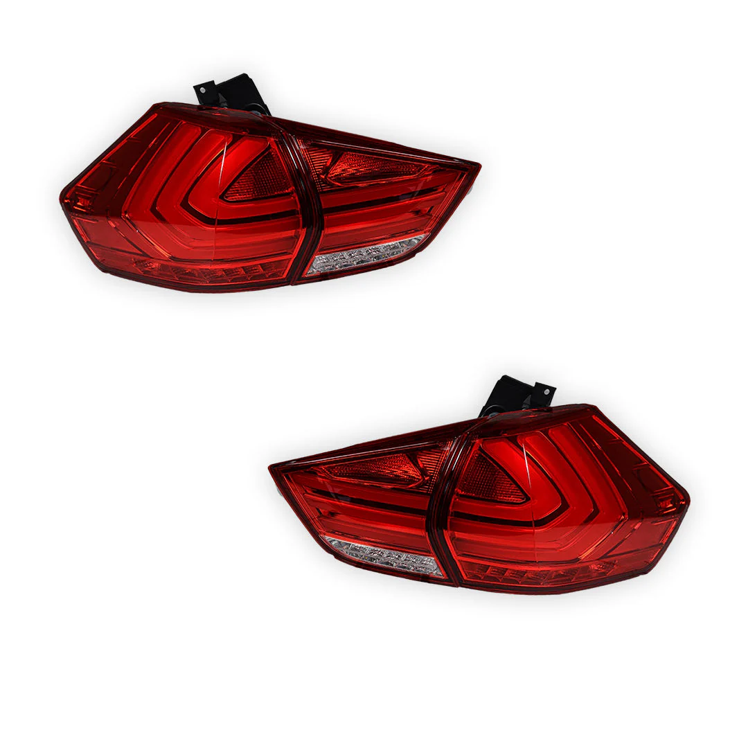 Nissan X-Trail T32 (2014 - 2017) Full Red LED 3D Stripe Bar Tail Lights LH + RH - Image 6