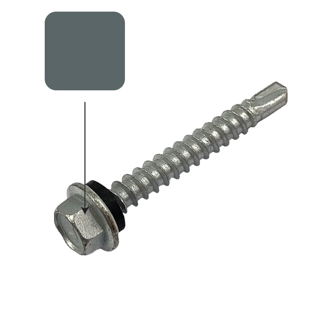 Plantation Colorbond 10g-16 x 16mm Hex Head Self Drilling Screw Tek with NEO Seal Galvanised - Image 2