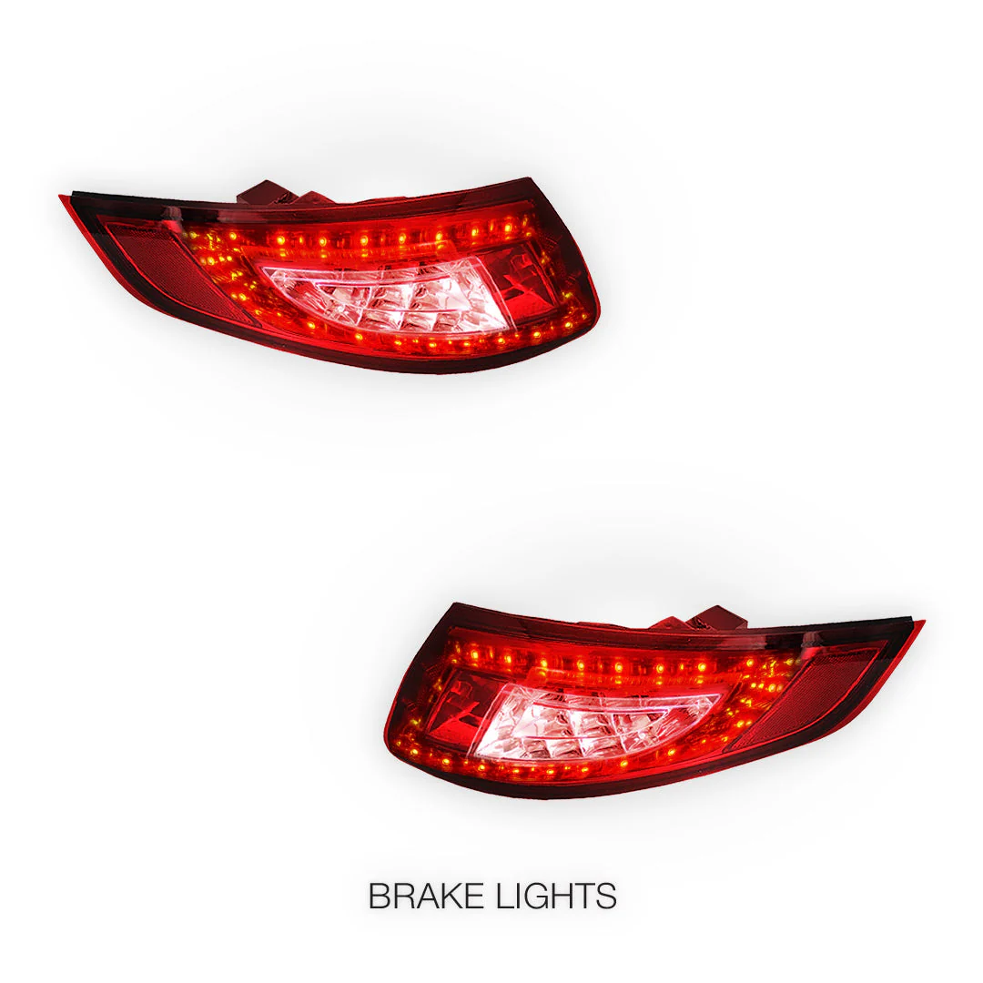 Porsche 911 997 Series (2005 - 2008) Full LED Tail Lights LH + RH - Image 4