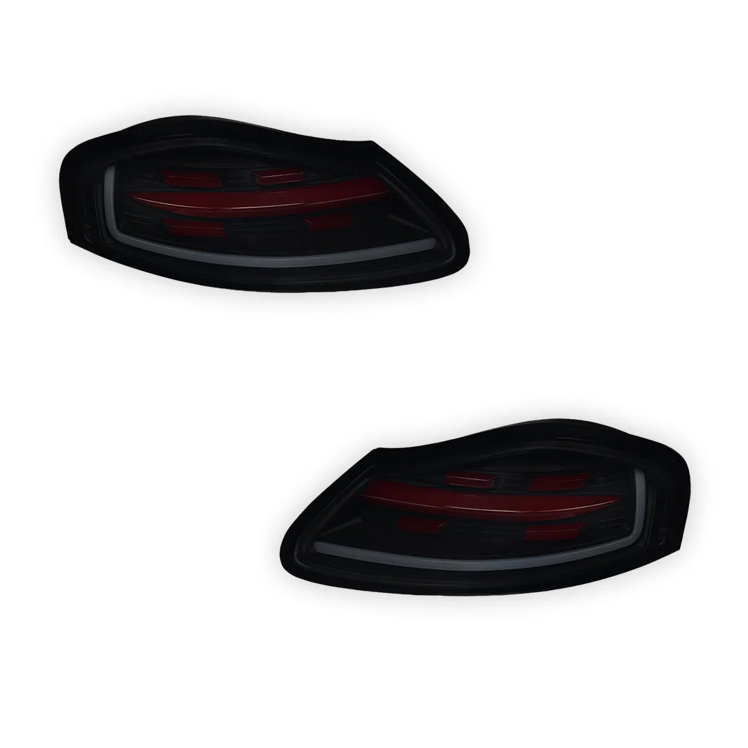 Porsche Boxter 986 Series (1997 - 2004) Smoked Black Sequential Full LED Tail Lights LH + RH - Image 6