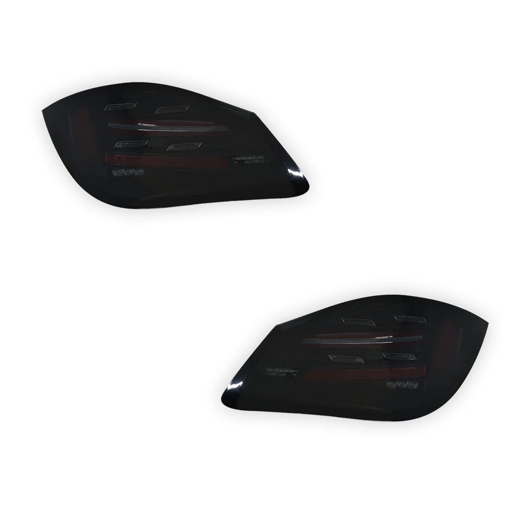 Porsche Boxter 987 Series (2009 - 2012) Smoked Red Sequential LED 3D Stripe Bar Tail Lights LH + RH - Image 6
