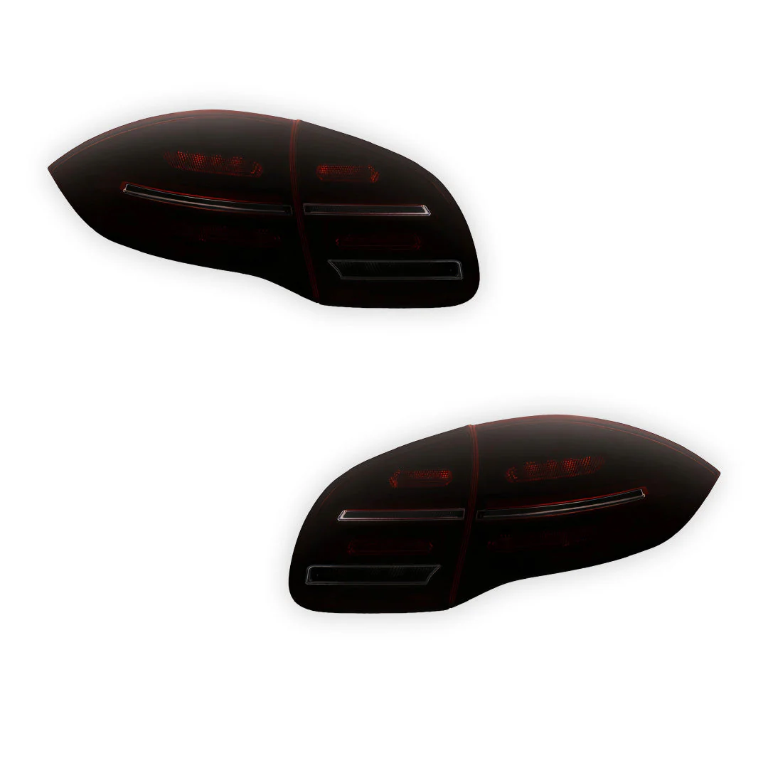 Porsche Cayenne 92A / 958 (2010 - 2014) Smoked Red Sequential 3D LED Stripe Bar Tail Lights LH + RH - Image 6