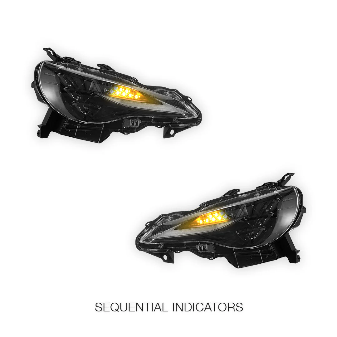 Subaru BRZ (2012 - 2021) Sequential RGB DRL Full LED Projector Headlights LH + RH - Image 6