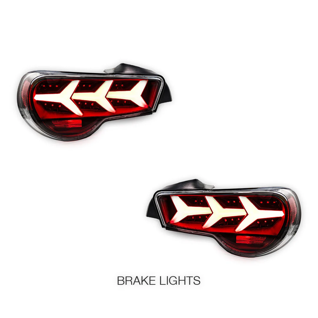 Subaru BRZ (2013 - 2020) Lambo Style Sequential Smoked Tail Lights LH + RH - Image 4