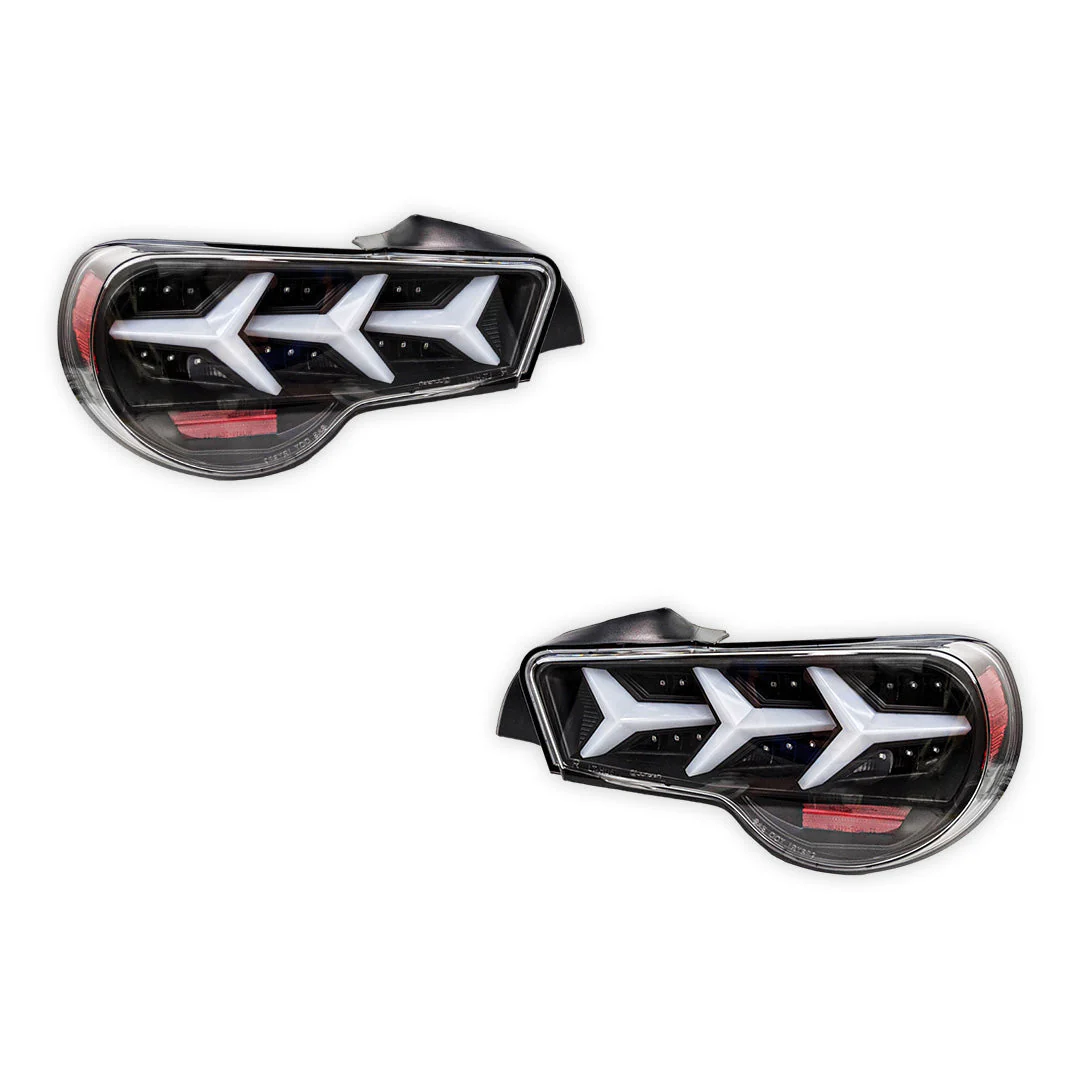Subaru BRZ (2013 - 2020) Lambo Style Sequential Smoked Tail Lights LH + RH - Image 5
