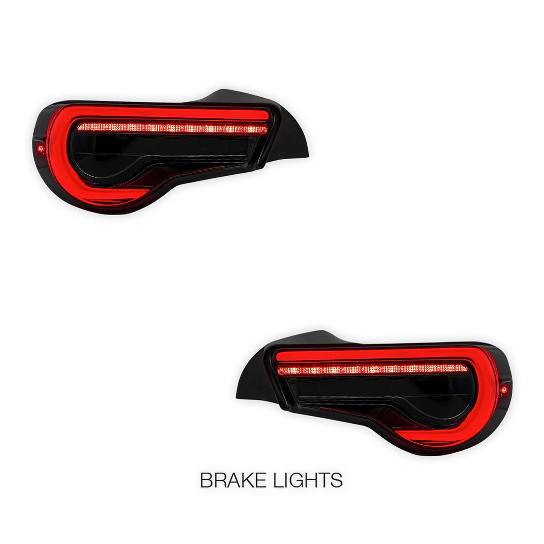 Subaru BRZ / ZC6 1st Gen. (2012 - 2021) Sequential Full Smoked LED Tail Lights LH + RH - Image 2