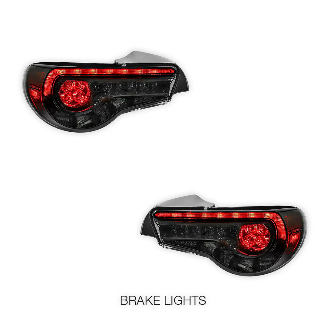 Subaru BRZ / ZC6 1st Gen. (2012 - 2021) Sequential Smoked Full LED Tail Lights LH + RH - Image 2