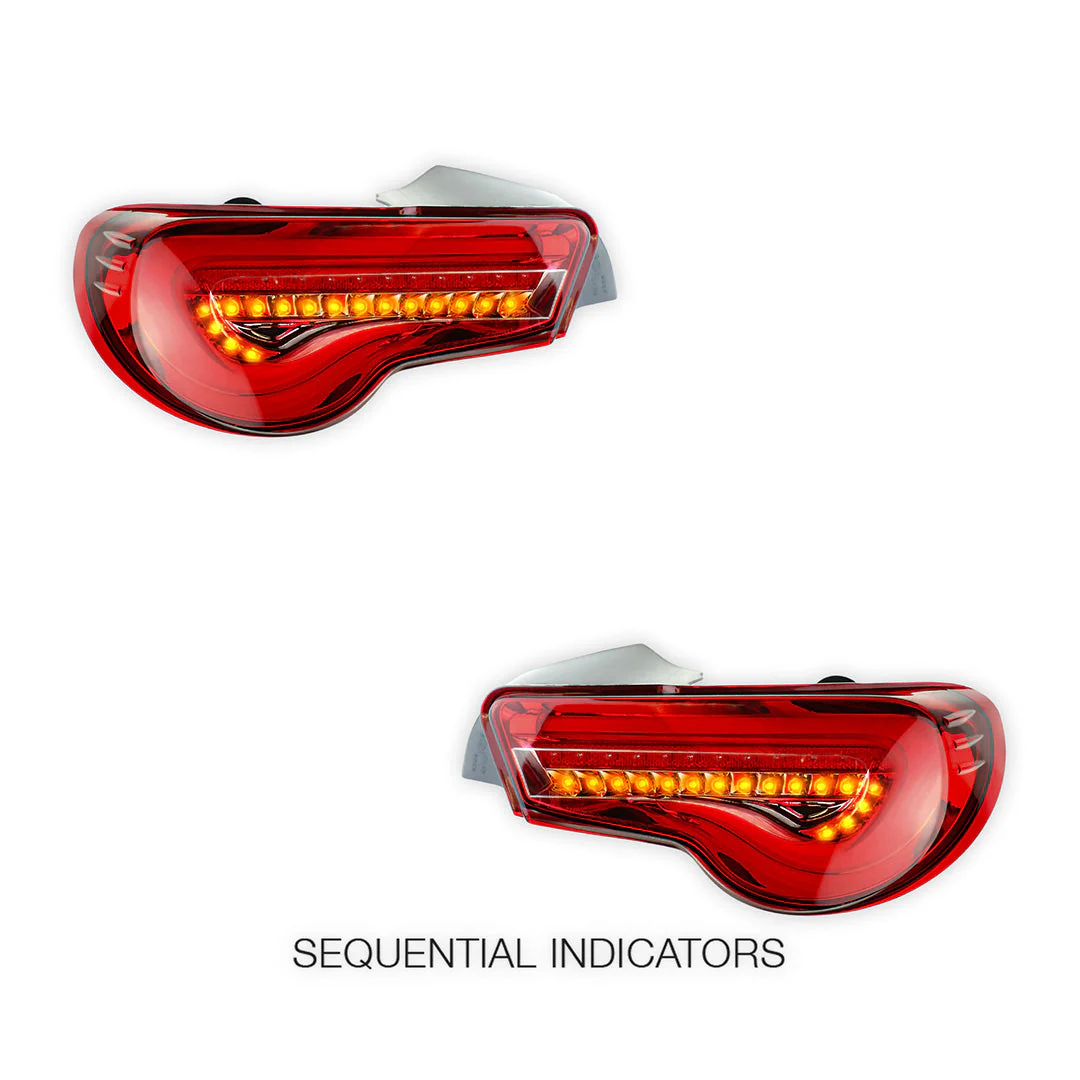 Subaru BRZ / ZC6 1st Gen. (2012 - 2021) Valenti Sequential Full Red LED Tail Lights LH + RH - Image 4