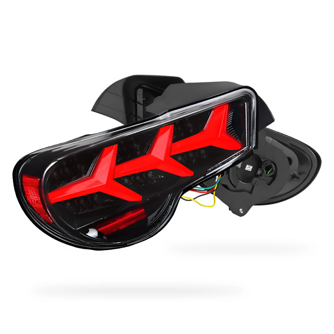 Subaru BRZ / ZC6 (2012 - 2021) Lambo Style Sequential Full LED Tail Lights LH + RH - Image 6