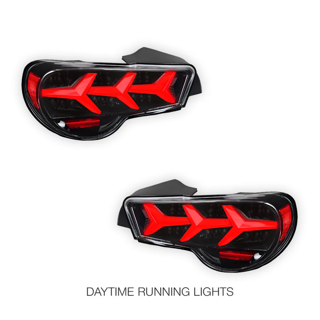 Subaru BRZ / ZC6 (2012 - 2021) Lambo Style Sequential Full LED Tail Lights LH + RH - Image 7