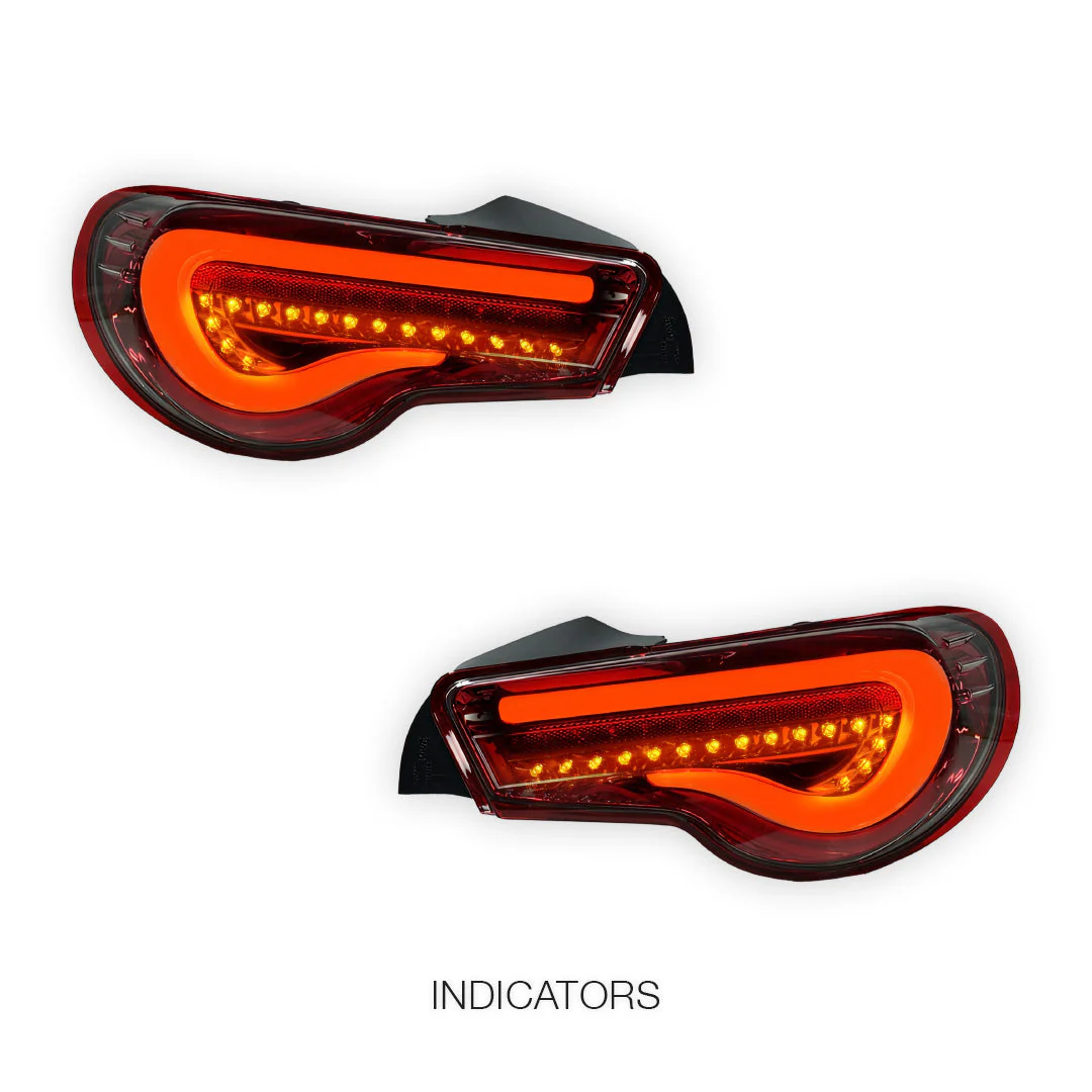 Subaru BRZ / ZC6 (2012 - 2021) Valenti JDM Sequential Clear Red LED Tail Lights LH + RH - Image 3