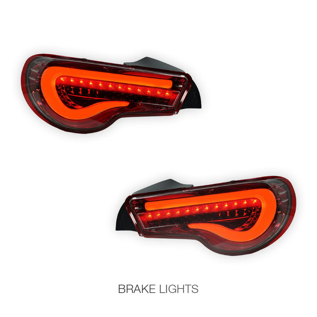 Subaru BRZ / ZC6 (2012 - 2021) Valenti JDM Sequential Clear Red LED Tail Lights LH + RH - Image 4